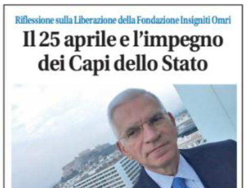 La Provincia – 25 aprile. “L’alba della Libertà” – La Fondazione Insigniti OMRI celebra la Giornata della liberazione con una riflessione del Dott. Costantino Del Riccio(*) sull’impegno dei Presidenti della Repubblica per preservare la memoria e l’identità nazionale nella Festa della Liberazione.