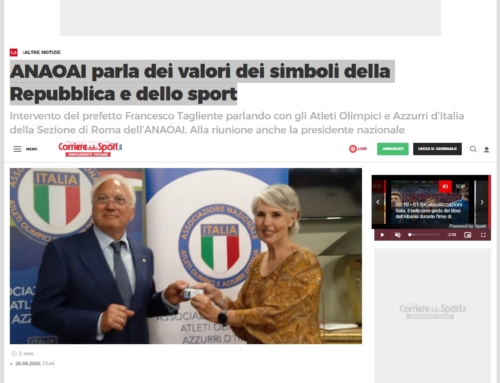 ANAOAI parla dei valori dei simboli della Repubblica e dello sport