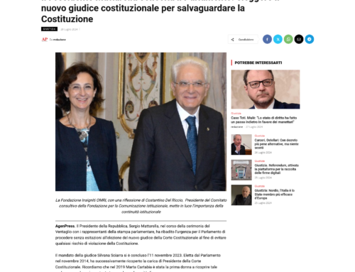 Il Presidente Mattarella sollecita il Parlamento: eleggere il nuovo giudice costituzionale per salvaguardare la Costituzione