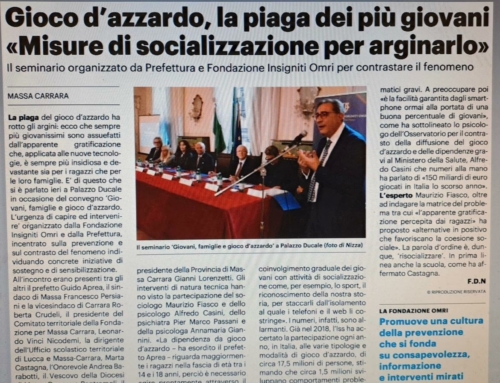 Gioco d’azzardo, la piaga dei più giovani “Misure di socializzazione per arginarlo”